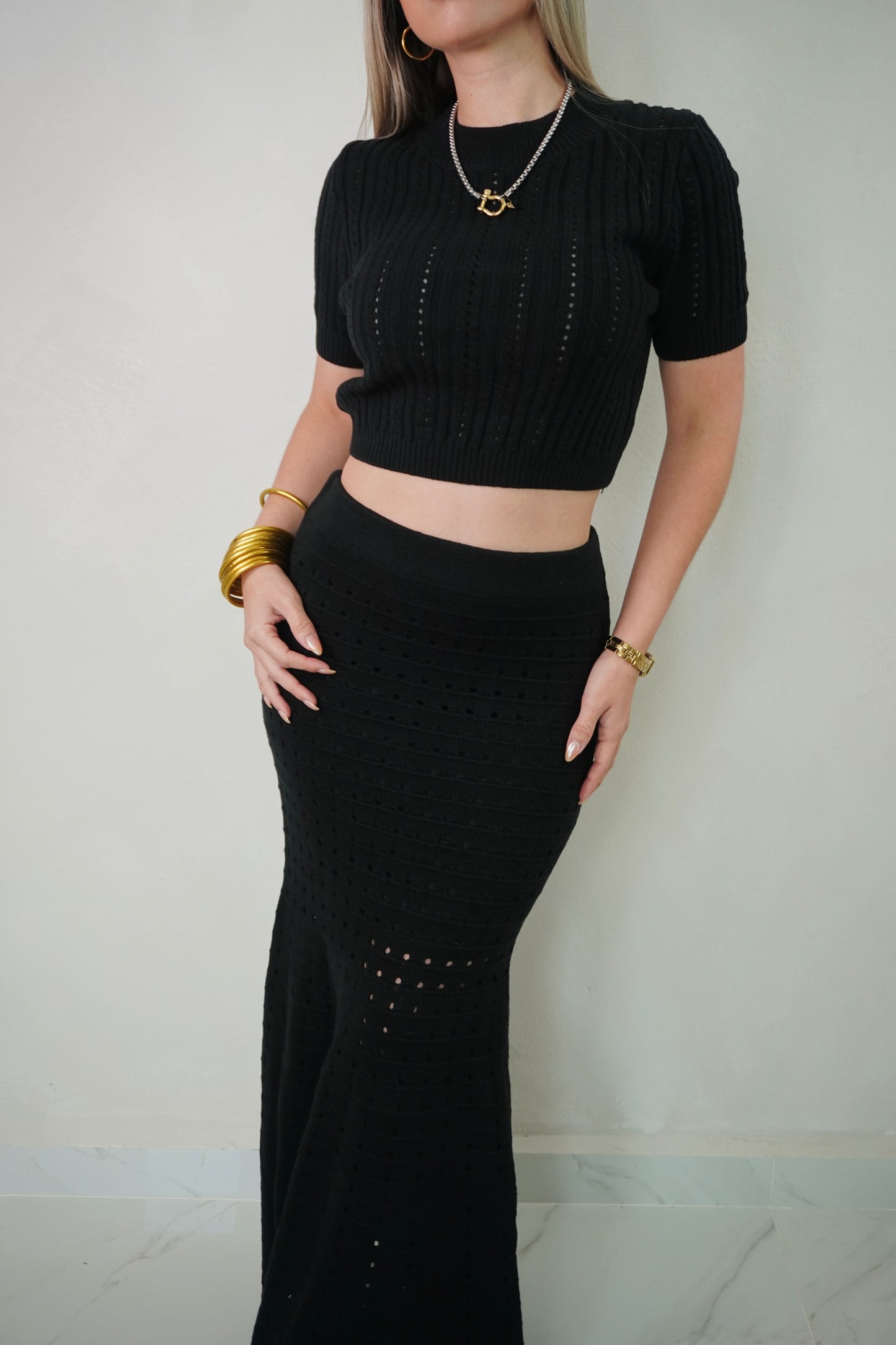 KNIT SKIRT SET