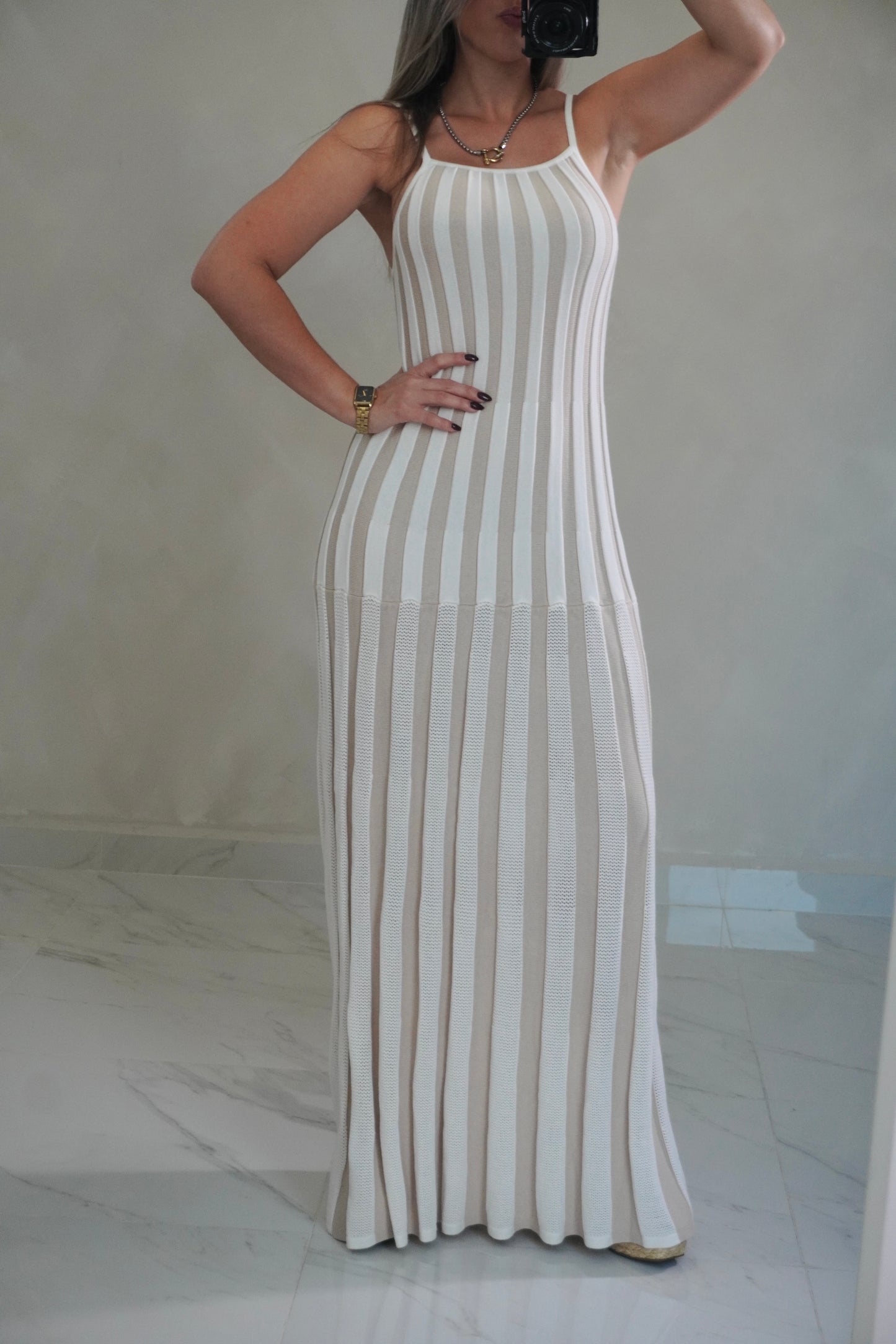RIBBED MAXI DRESS