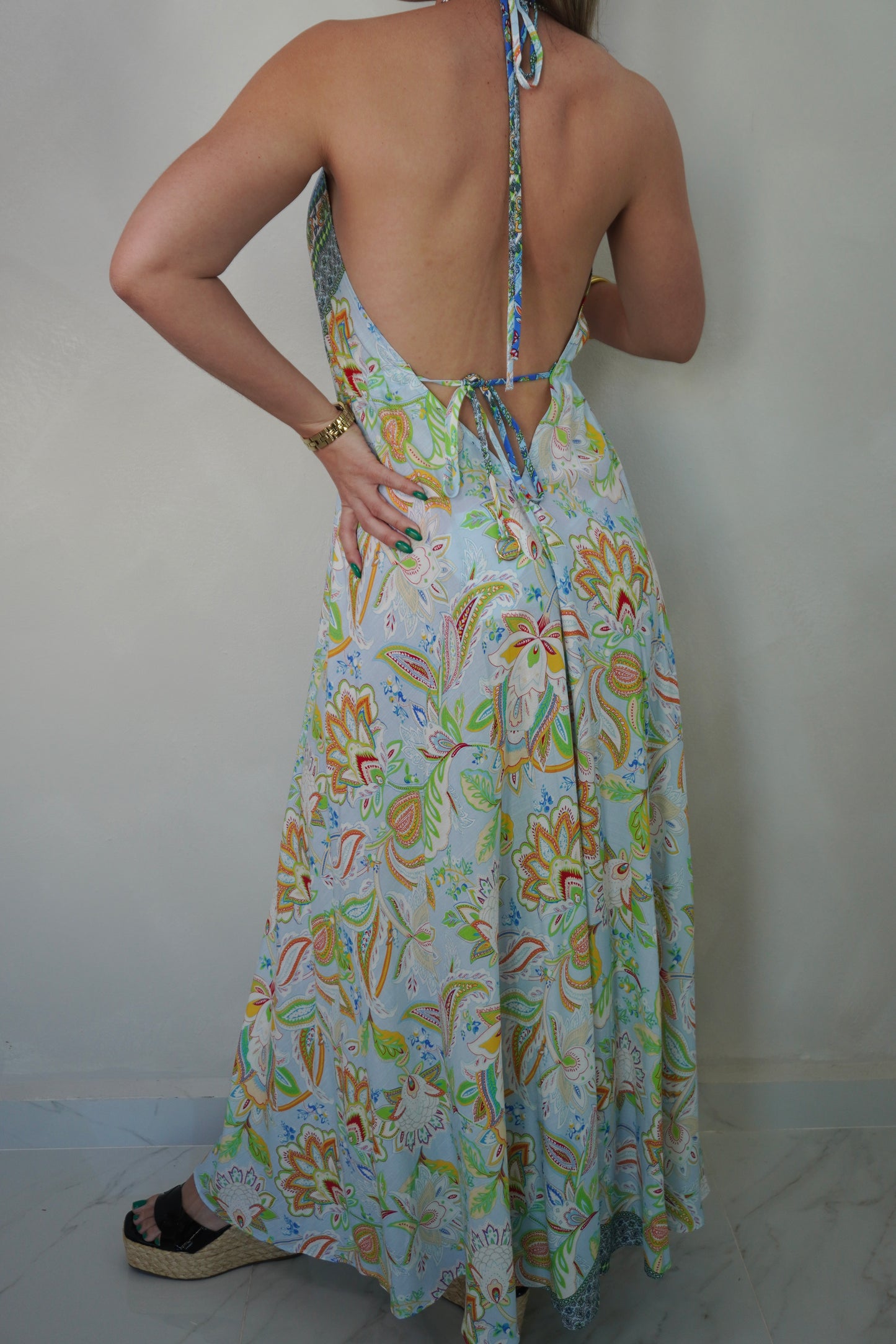 PAISLEY MIDI DRESS