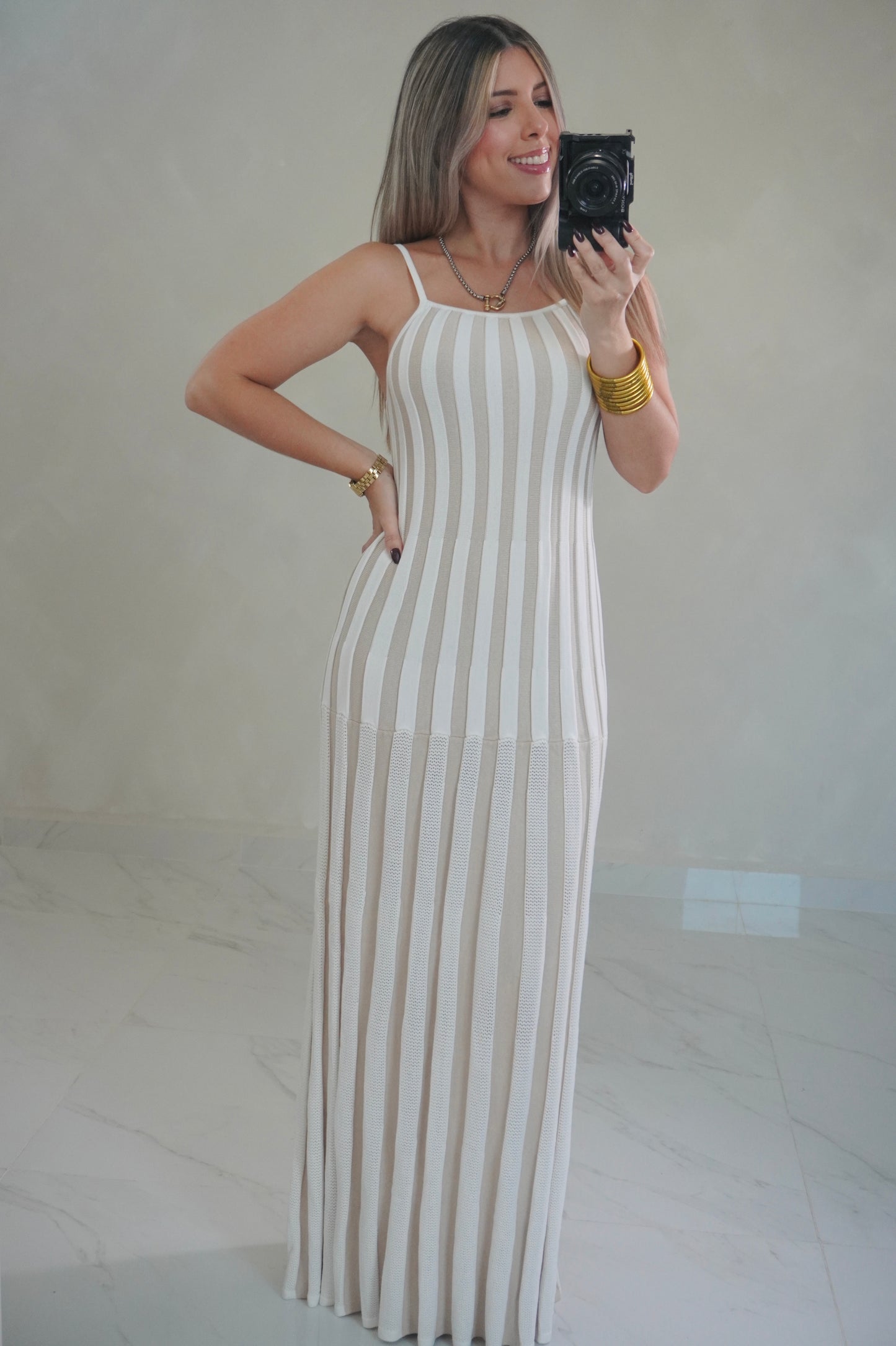 RIBBED MAXI DRESS