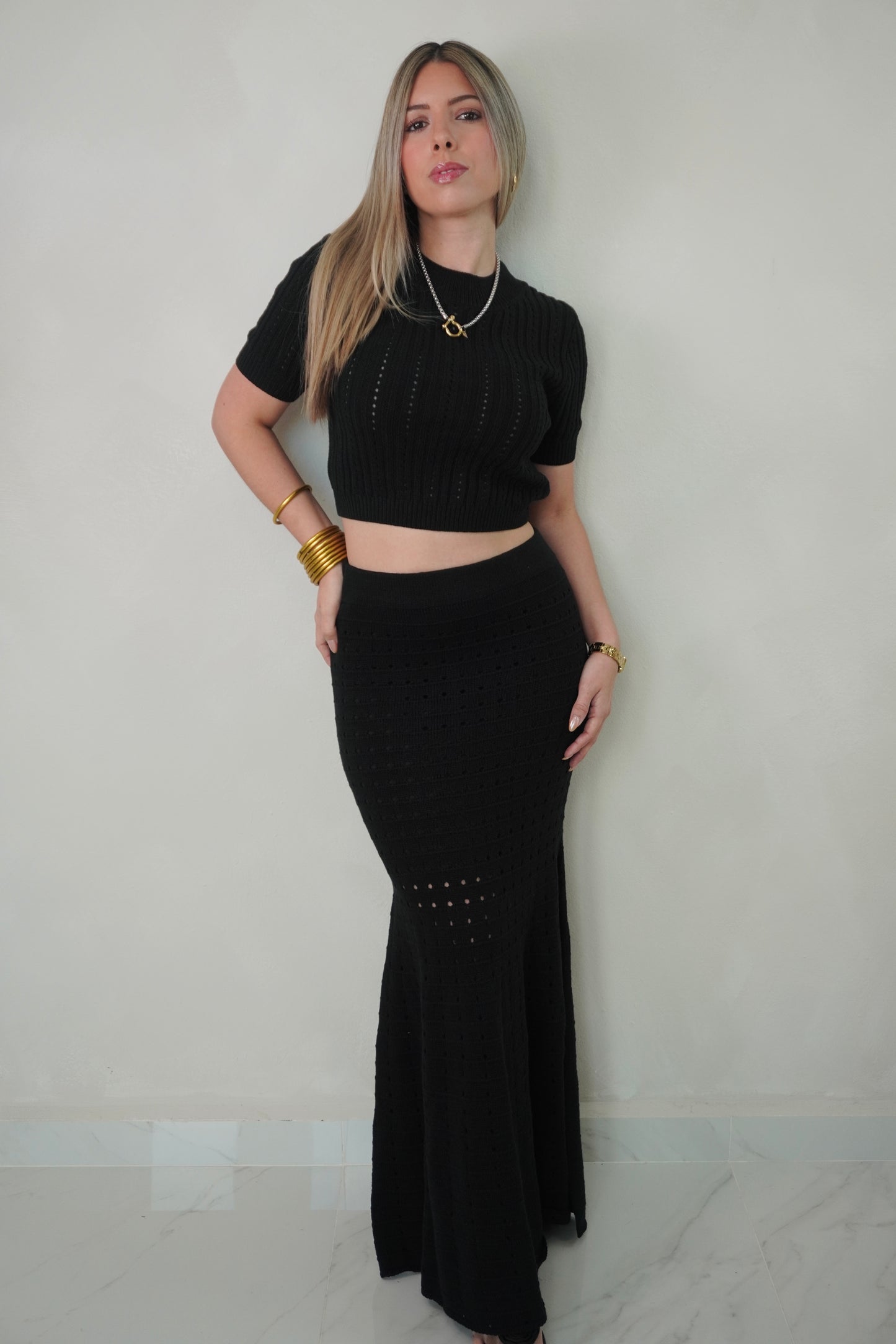 KNIT SKIRT SET