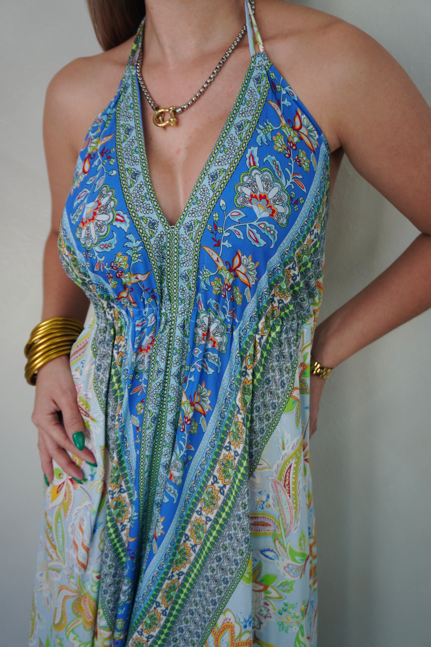 PAISLEY MIDI DRESS