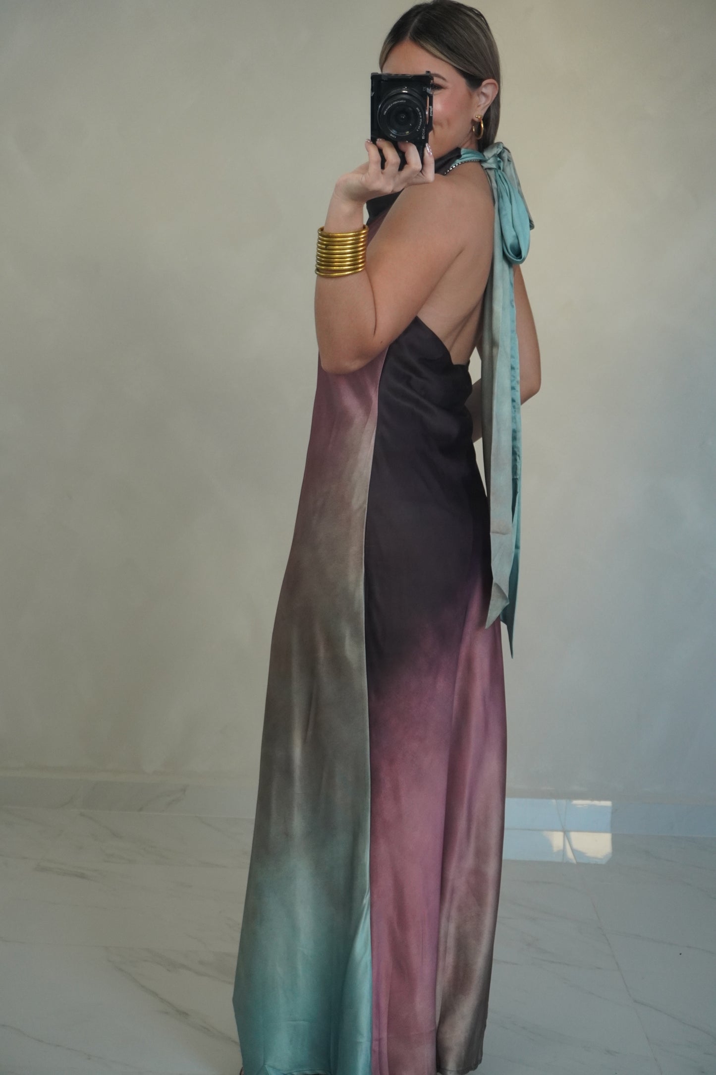 COWL NECK MAXI DRESS
