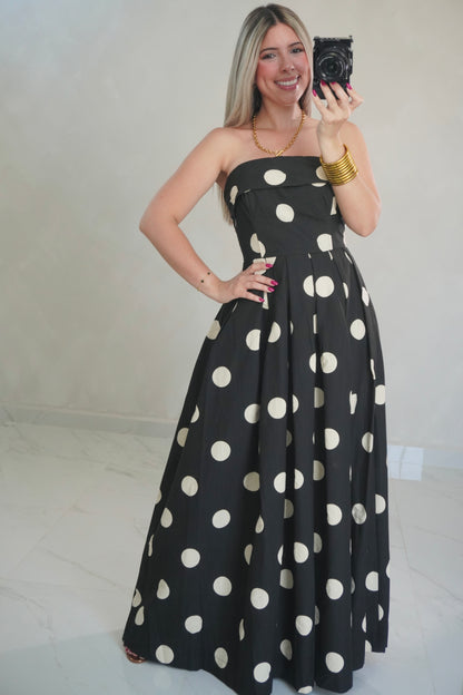 POLKA DOT TUBE DRESS