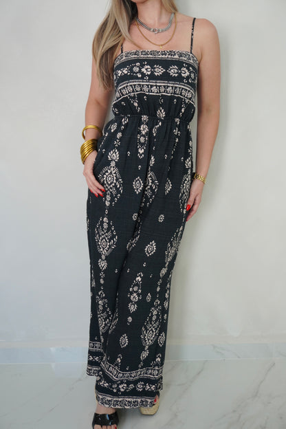 ETHNIC BOARDER JUMPSUIT