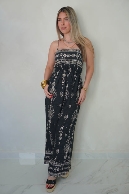ETHNIC BOARDER JUMPSUIT