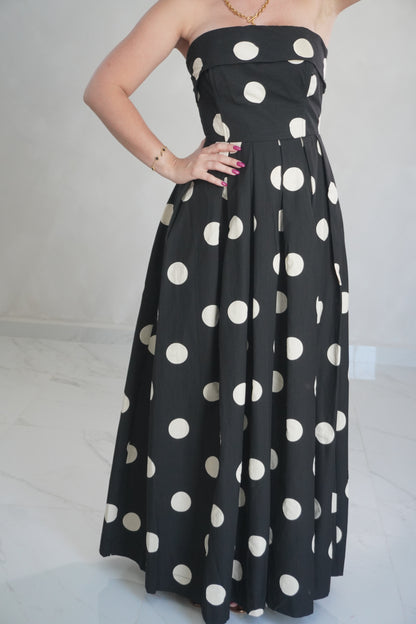 POLKA DOT TUBE DRESS