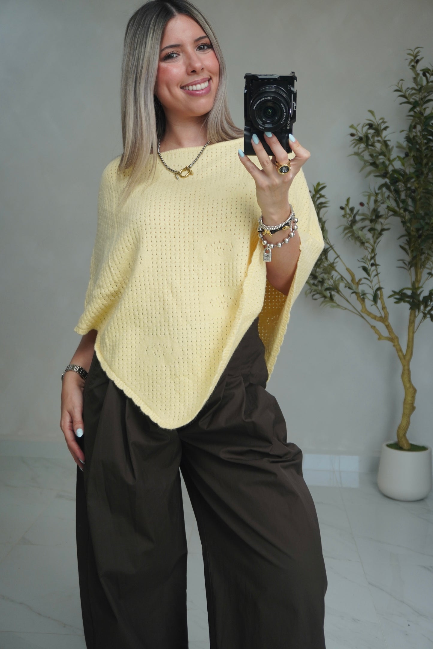 KNIT CROCHET PONCHO