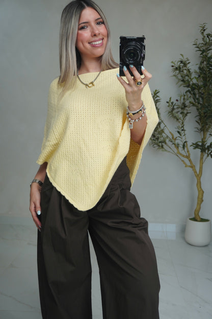KNIT CROCHET PONCHO