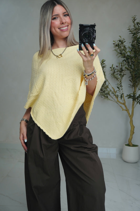 KNIT CROCHET PONCHO