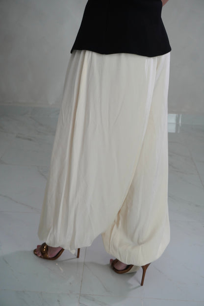 CREAM BALLOON PANT
