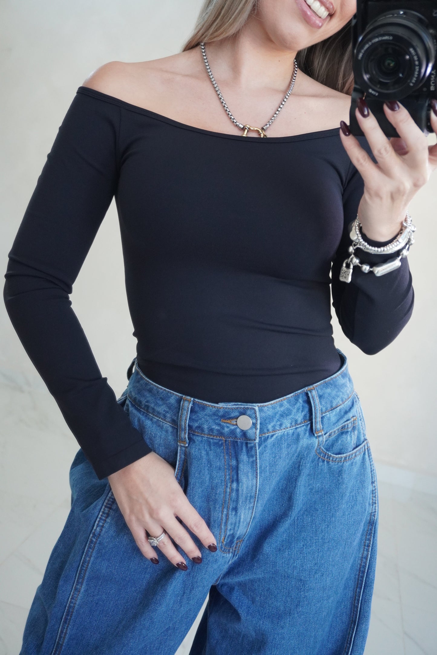 OFF SHOULDER BASIC TOP