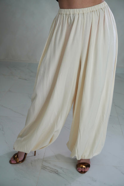 CREAM BALLOON PANT