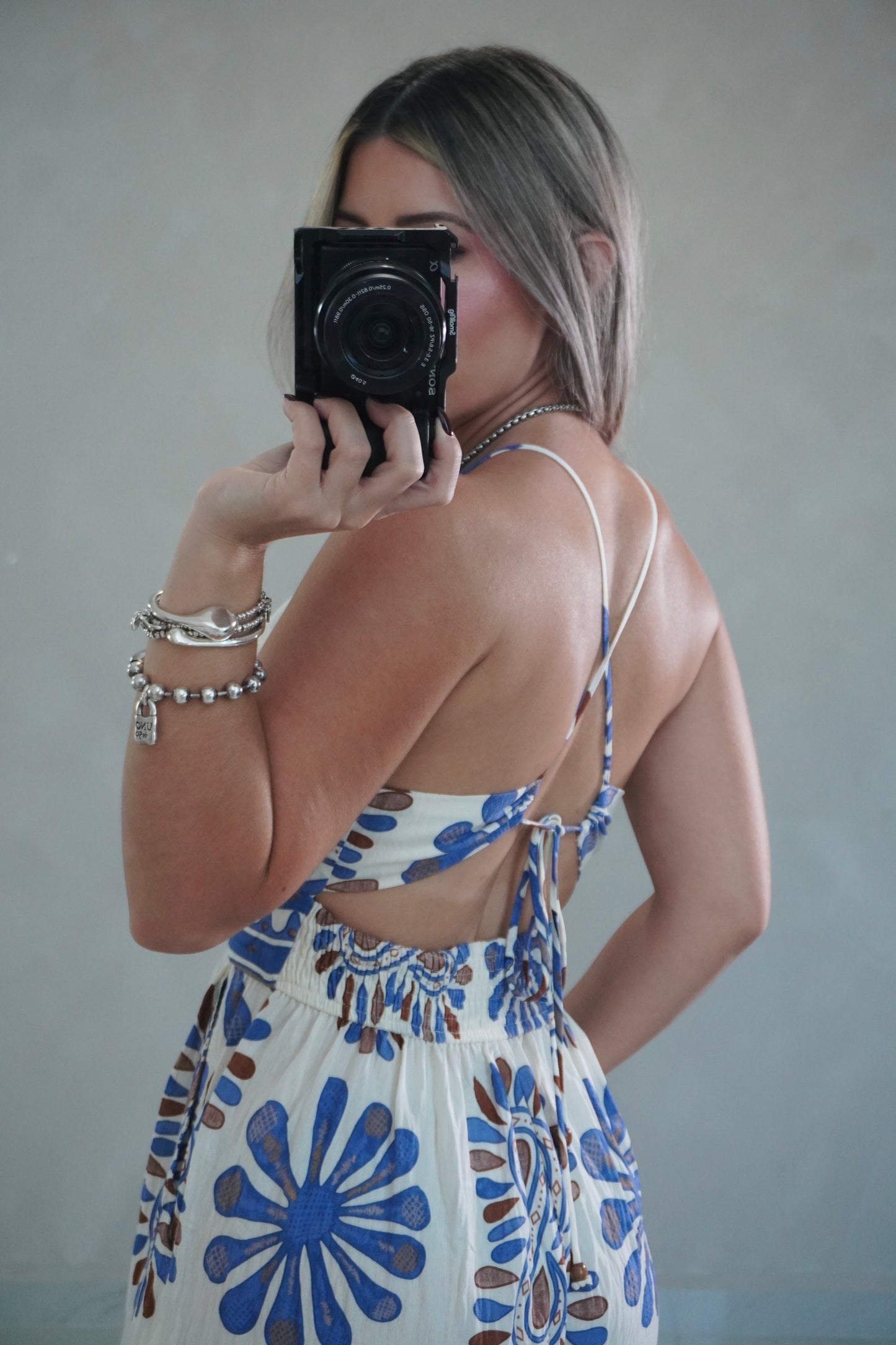 SLEEVELESS TIE BACK JUMPSUIT