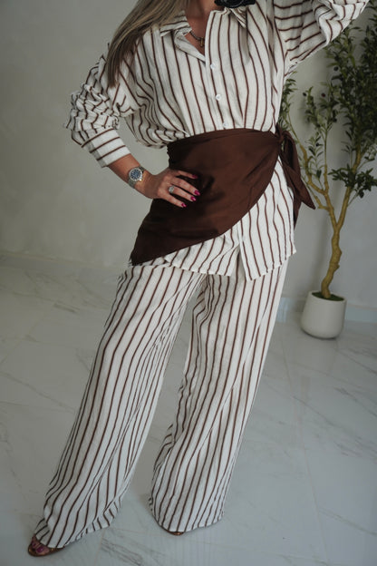 STRIPE SCARF SET