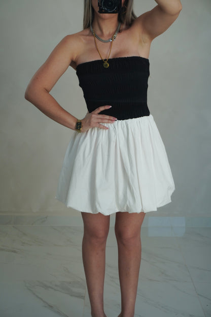 SMOCKED BUBBLE DRESS