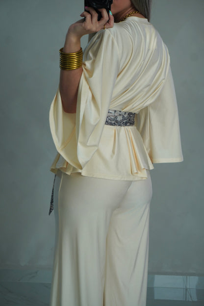 WIDE SLEEVE TOP & PANT SET