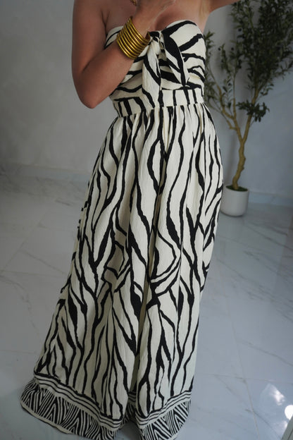 ZEBRA PRINT JUMPSUIT