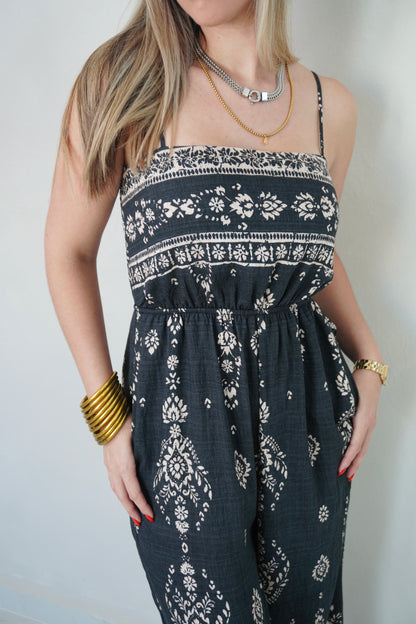 ETHNIC BOARDER JUMPSUIT