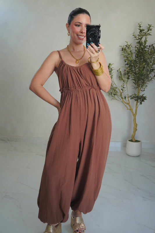 BALLOONED JUMPSUIT