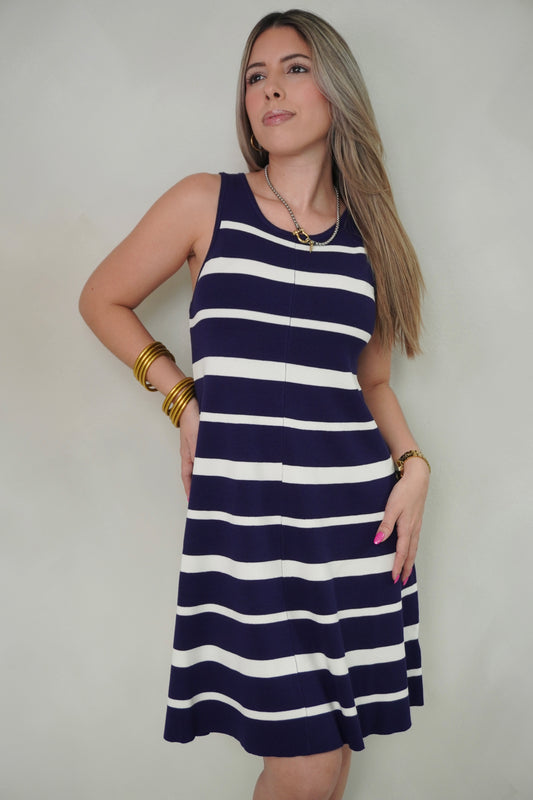 SWEATER NAVY DRESS