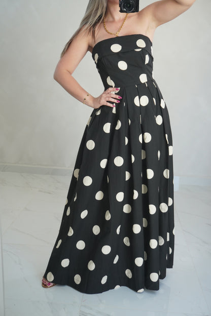 POLKA DOT TUBE DRESS