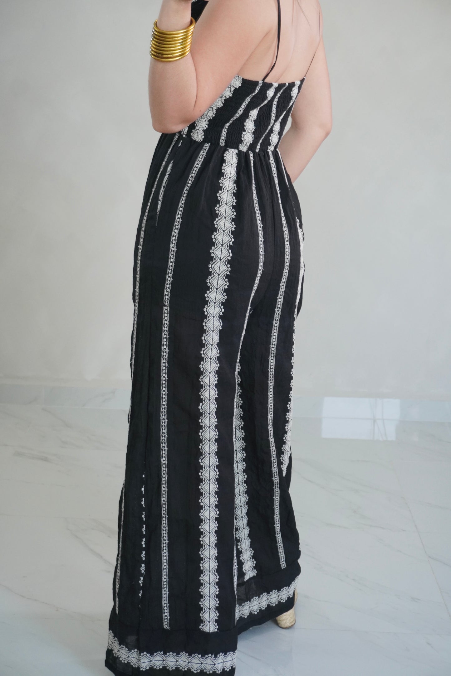 EMBROIDERY JUMPSUIT