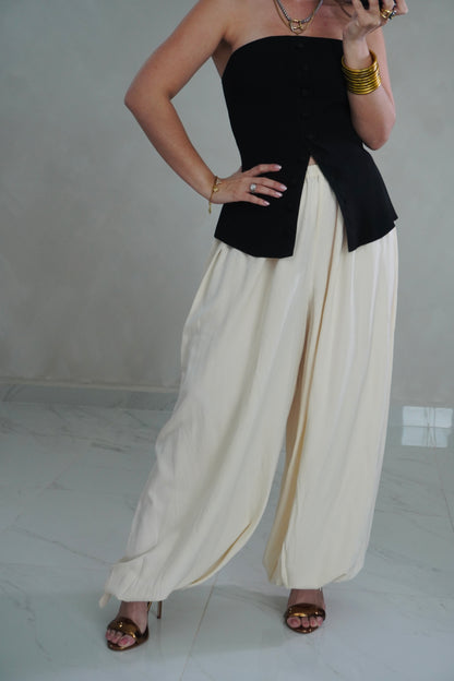 CREAM BALLOON PANT