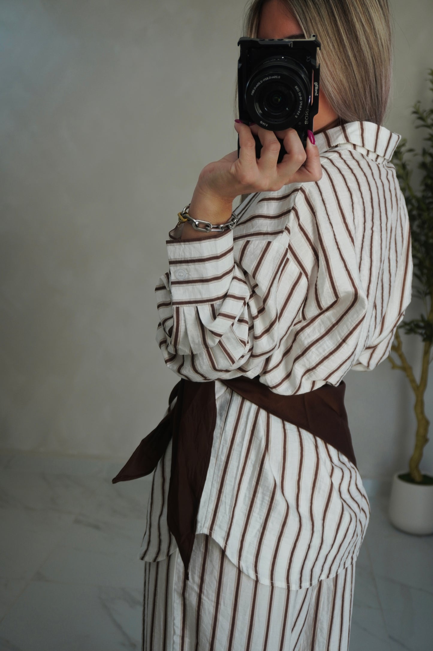 STRIPE SCARF SET