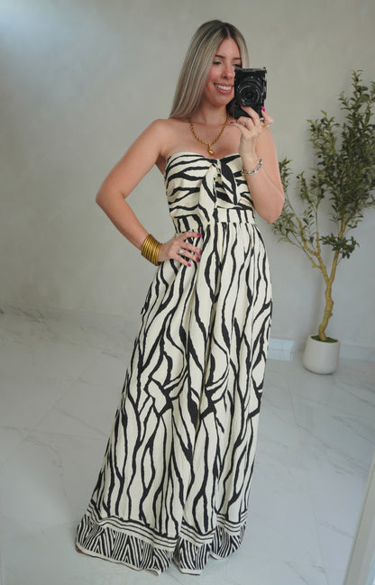 ZEBRA PRINT JUMPSUIT