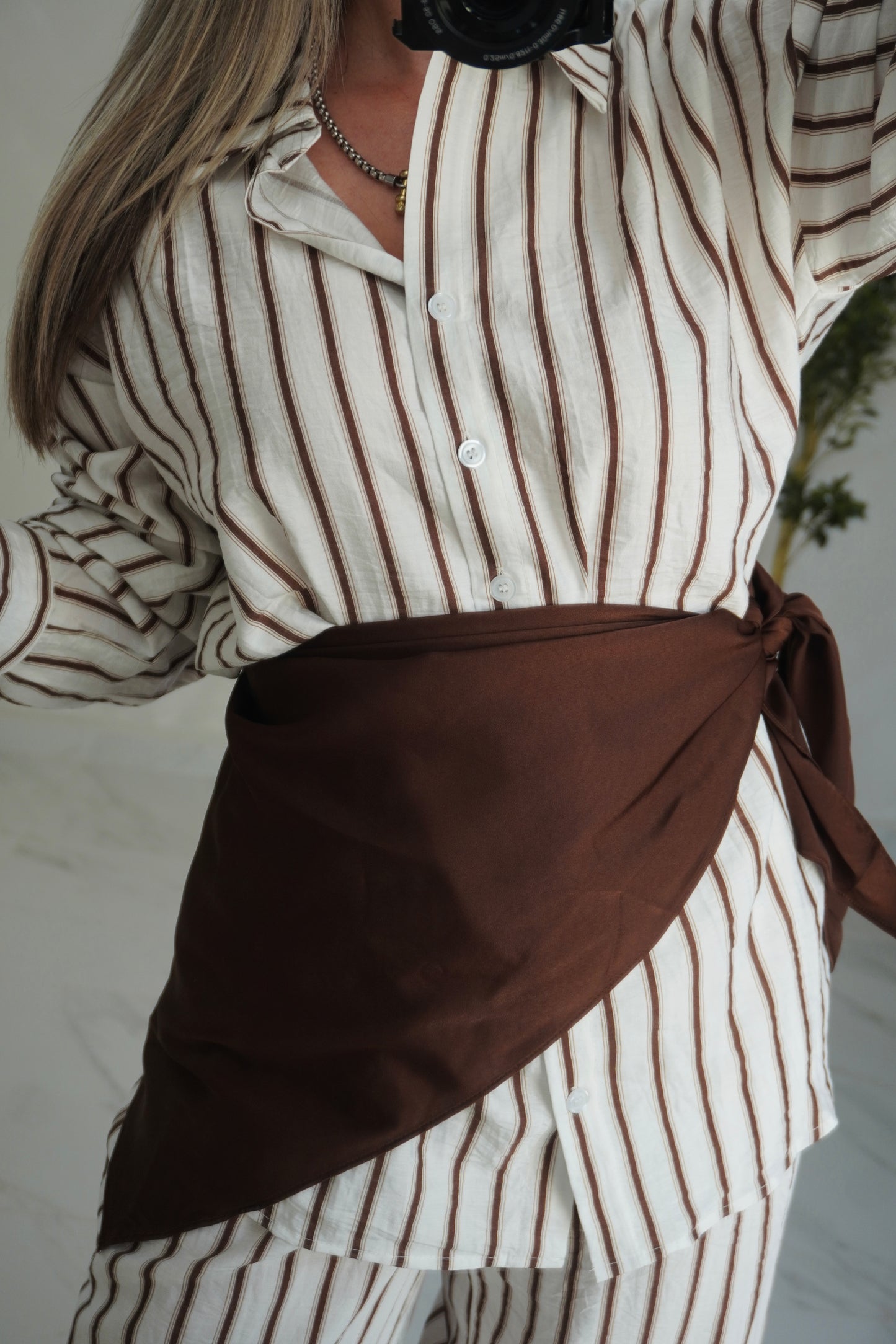 STRIPE SCARF SET