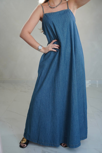 DENIM CAMI DRESS