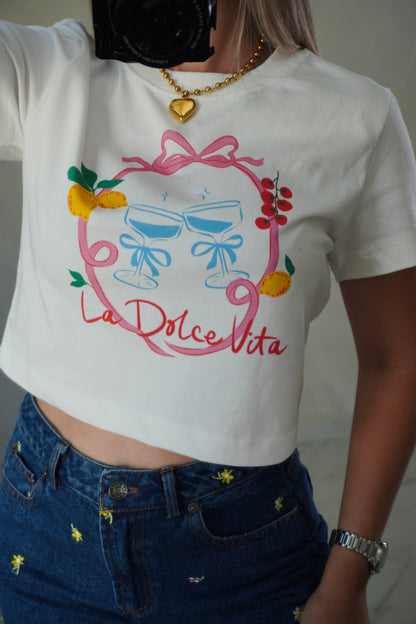 LA DOLCE VITA TEE - WHITE