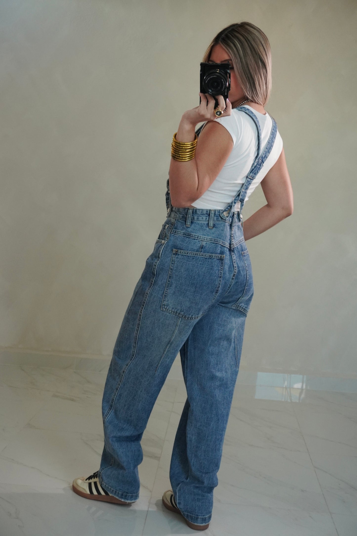 DENIM SUSPENDER JEANS