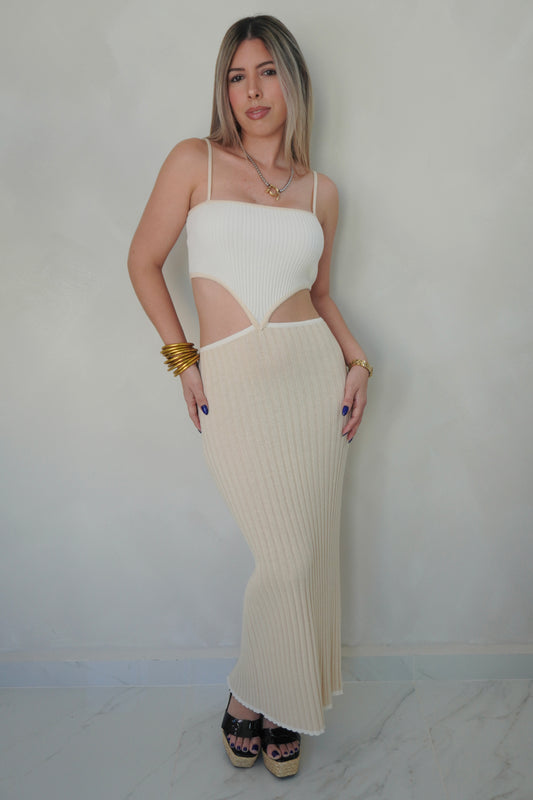 CUT OUT MIDI DRESS