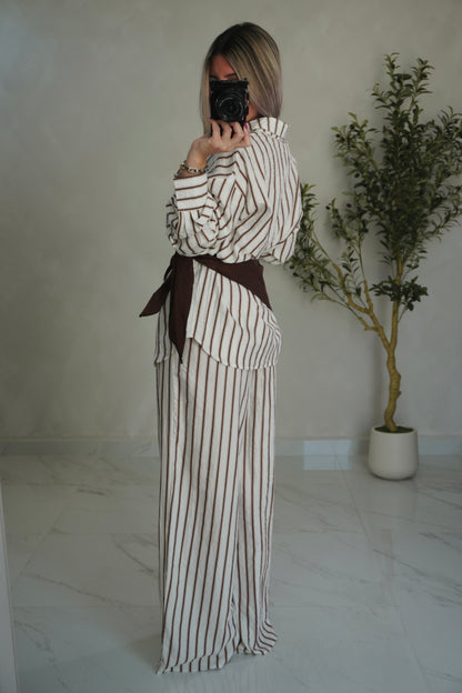 STRIPE SCARF SET