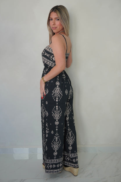 ETHNIC BOARDER JUMPSUIT