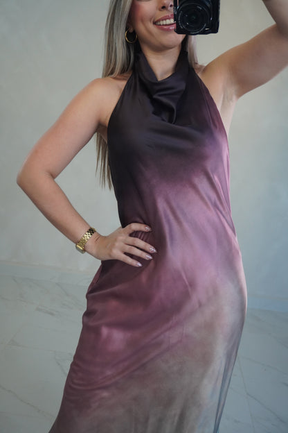 COWL NECK MAXI DRESS