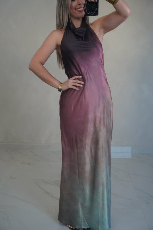 COWL NECK MAXI DRESS