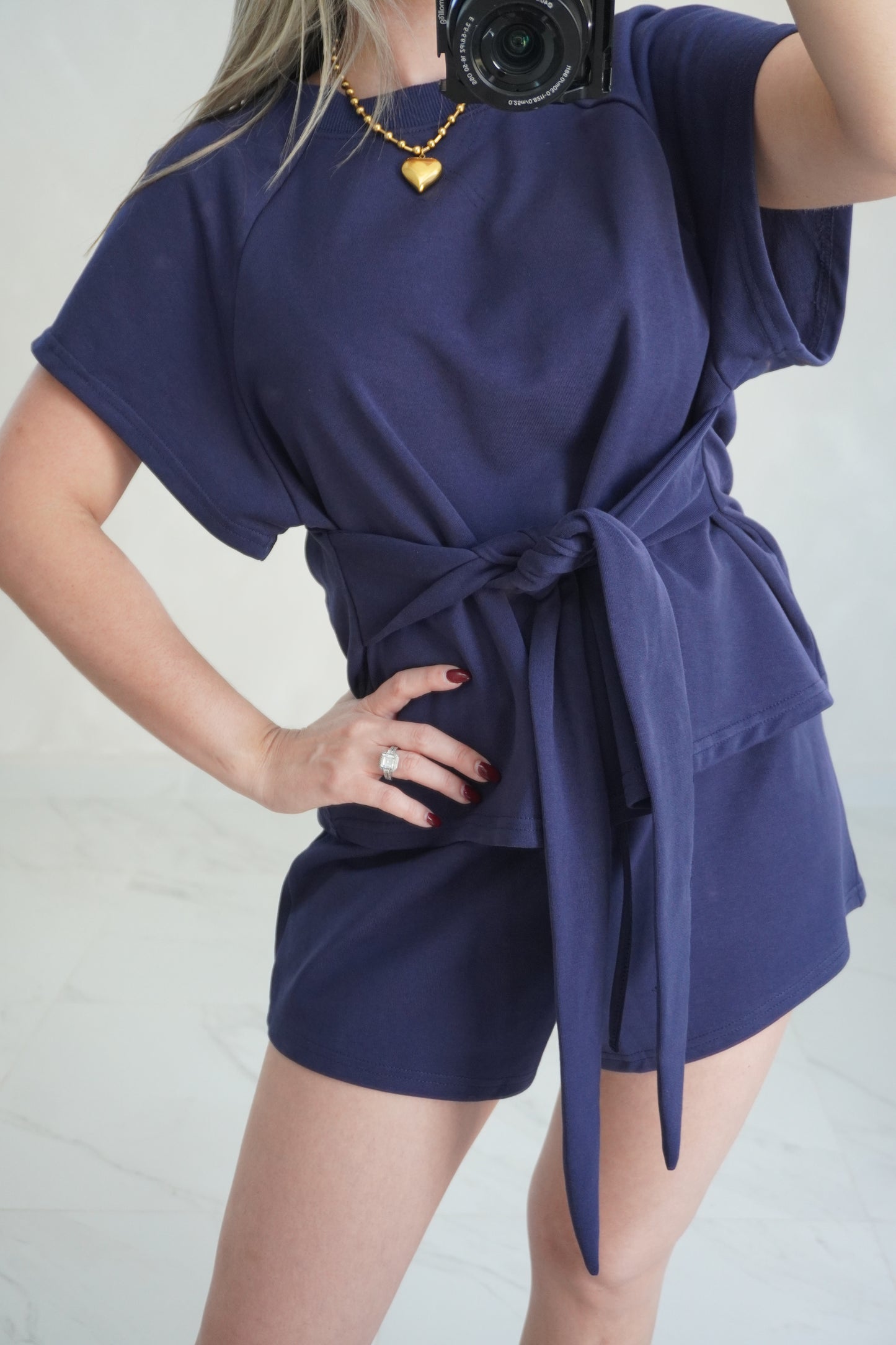 KNIT TOP & SHORT SET