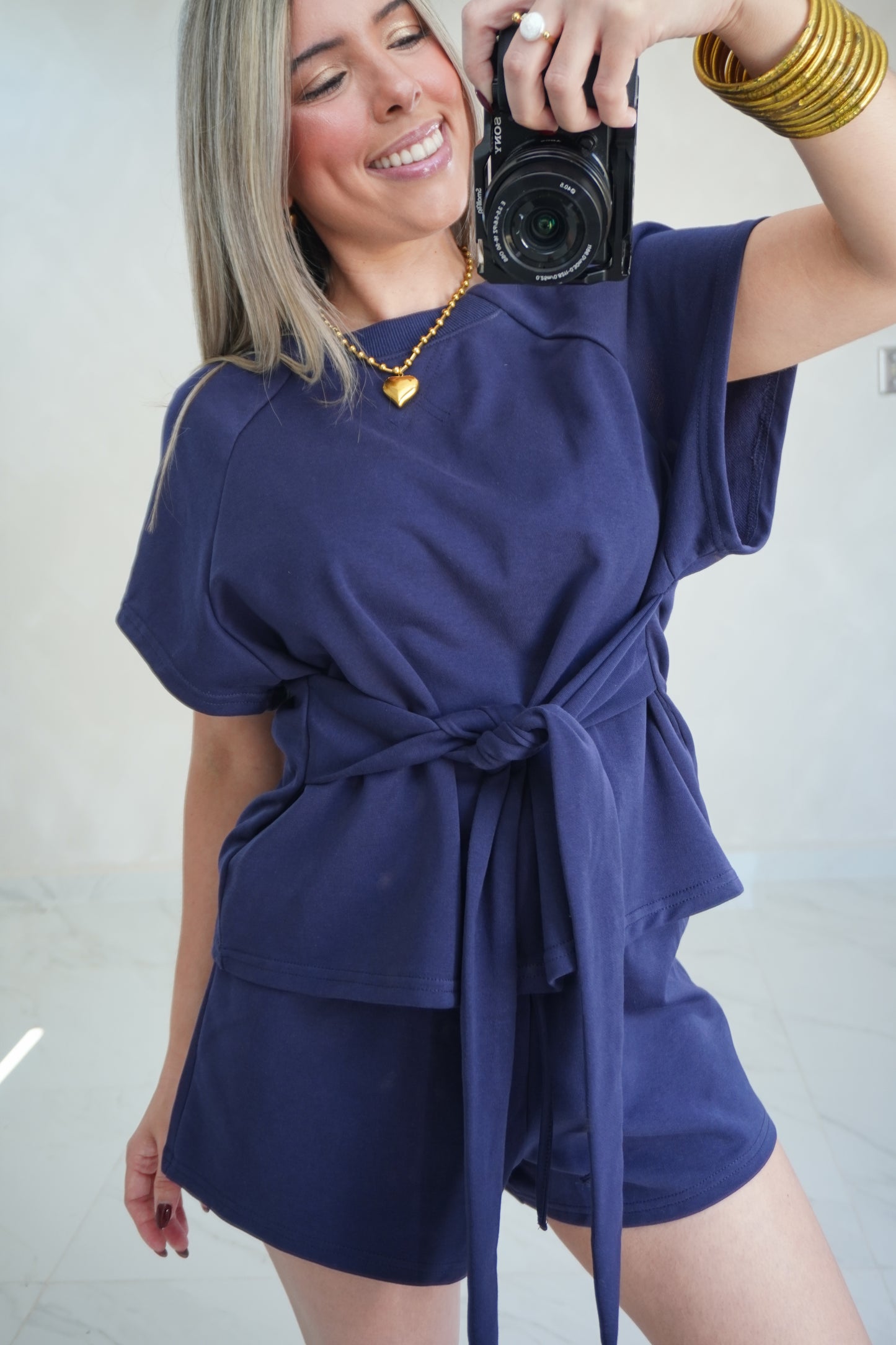 KNIT TOP & SHORT SET
