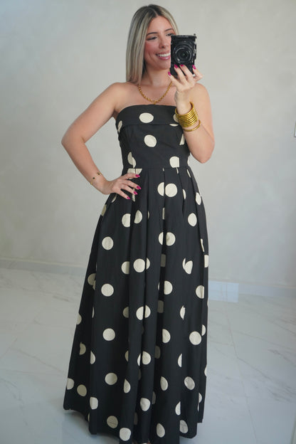 POLKA DOT TUBE DRESS