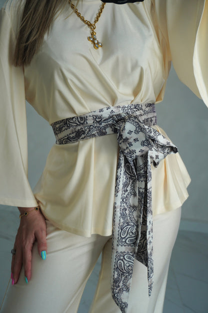 WIDE SLEEVE TOP & PANT SET