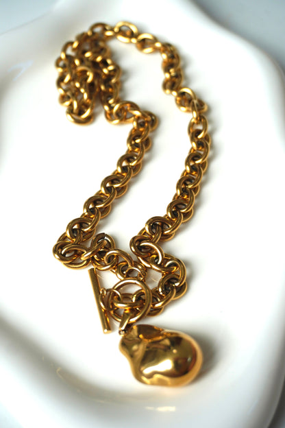 LARGE PEARL CHAIN NECKLACE