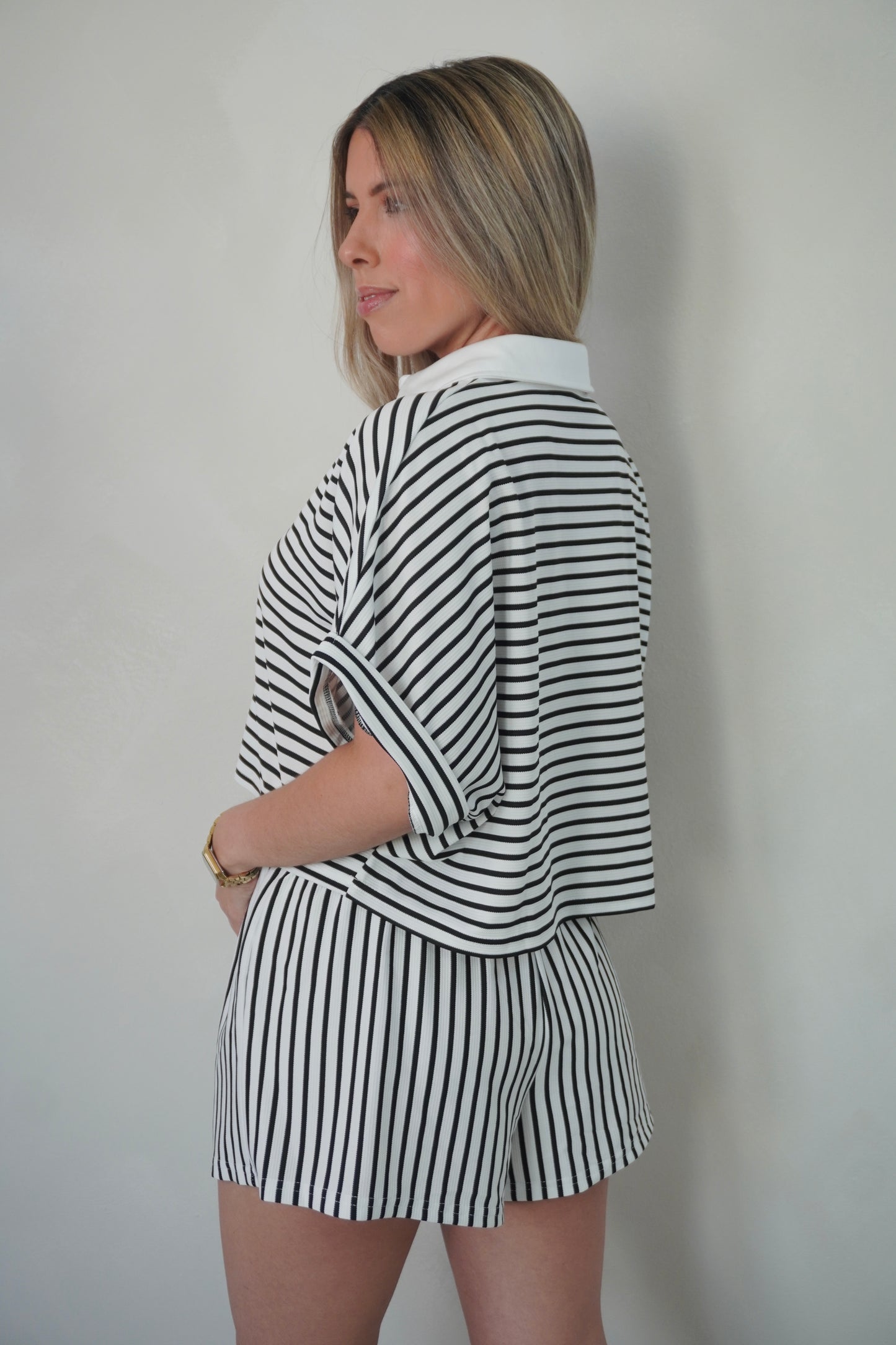 STRIPES SHORT SET