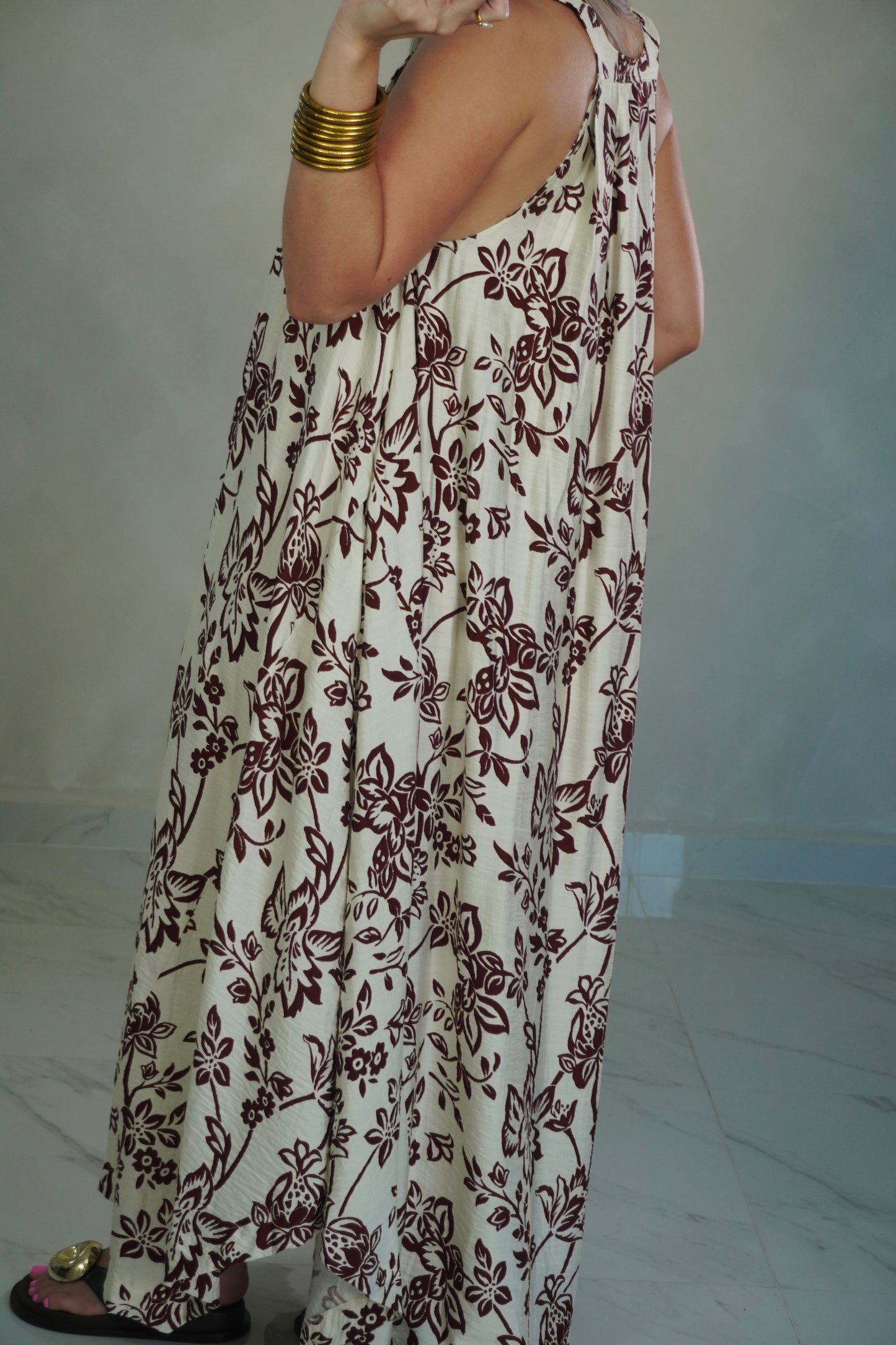SQUARE NECK MAXI DRESS