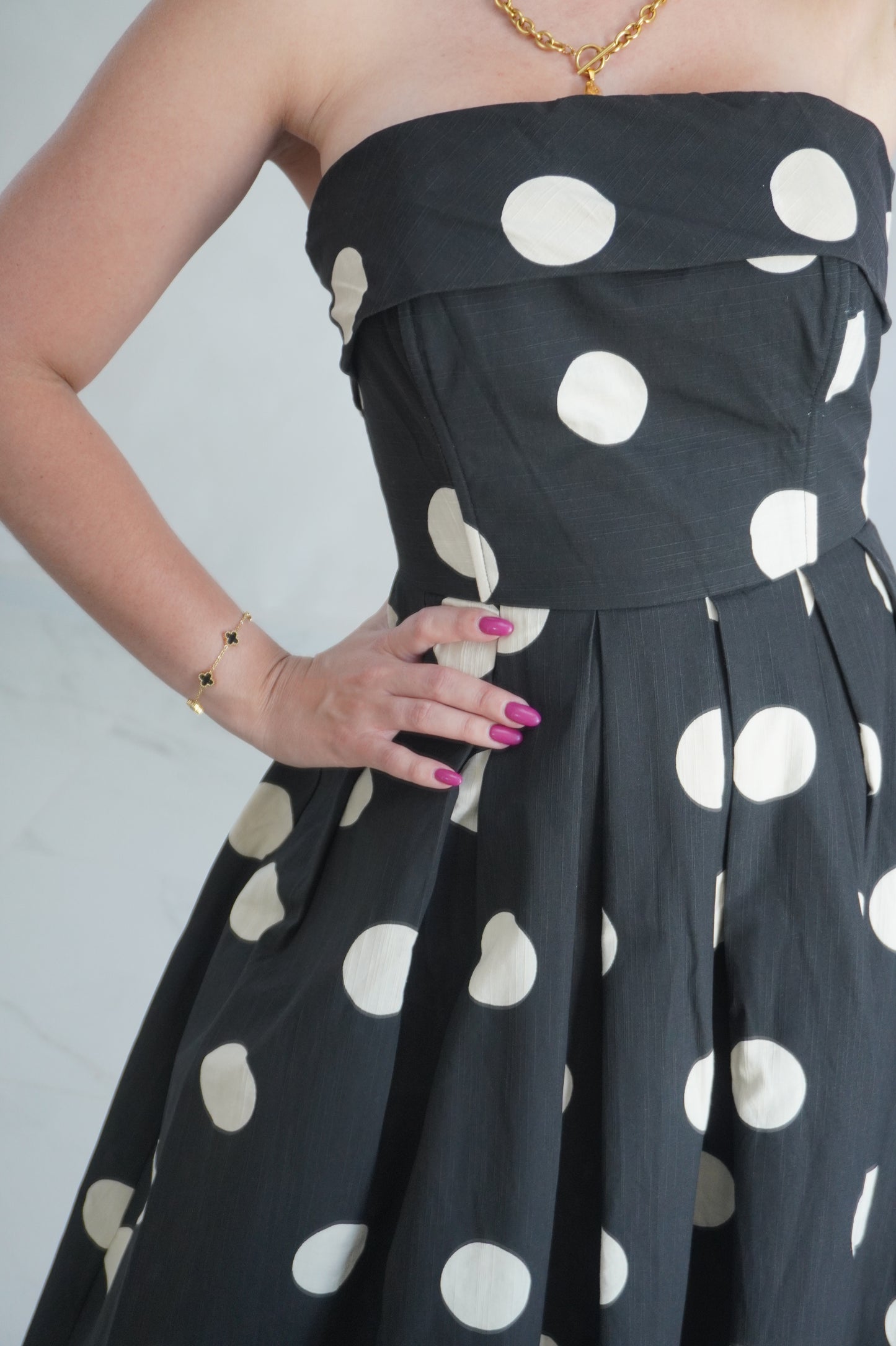 POLKA DOT TUBE DRESS
