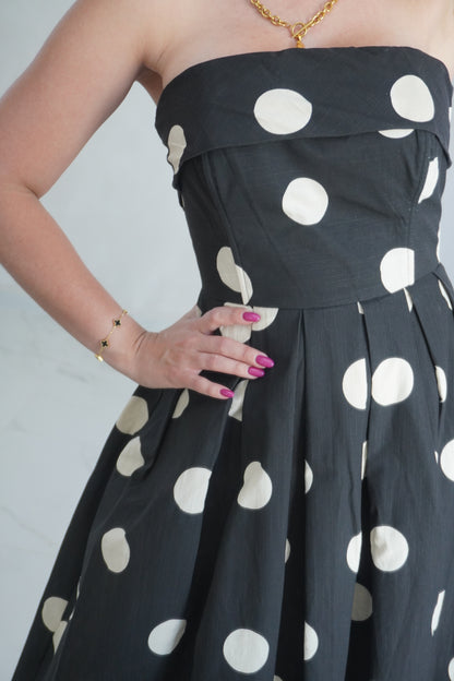 POLKA DOT TUBE DRESS